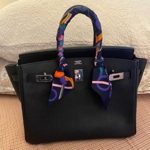 Hermes Birkin 25 Black Palladium Hardware